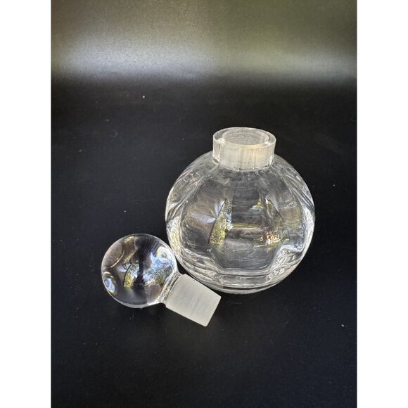 Vintage Lenox Crystal Perfume Bottle With Stopper 4 in - Picture 2 of 4